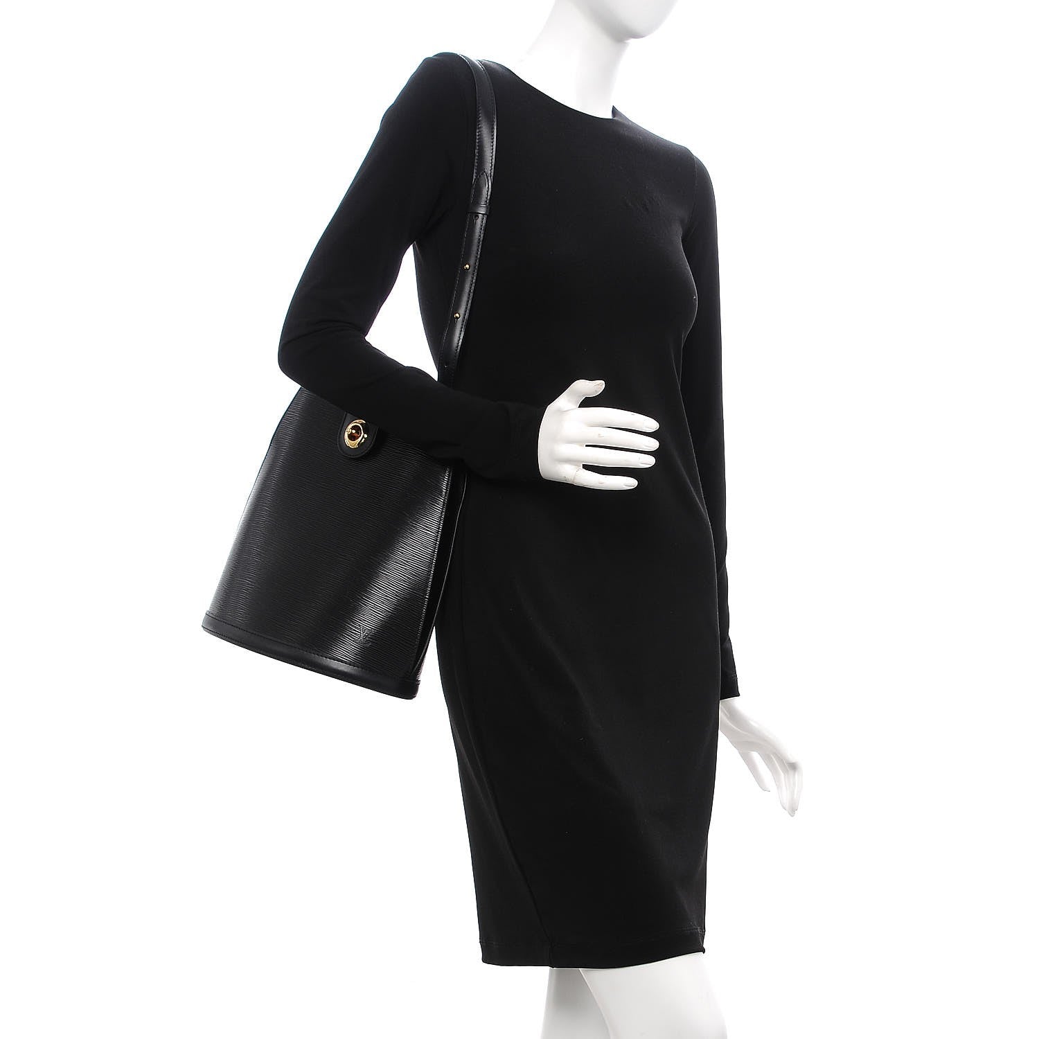 Louis Vuitton Epi Cluny Black 2 of 7
