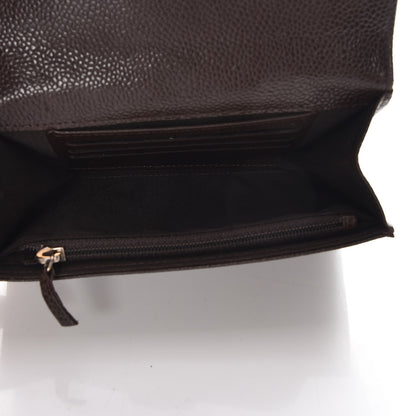 Chanel Caviar Quilted Small Flap Wallet Brown 5 of 8