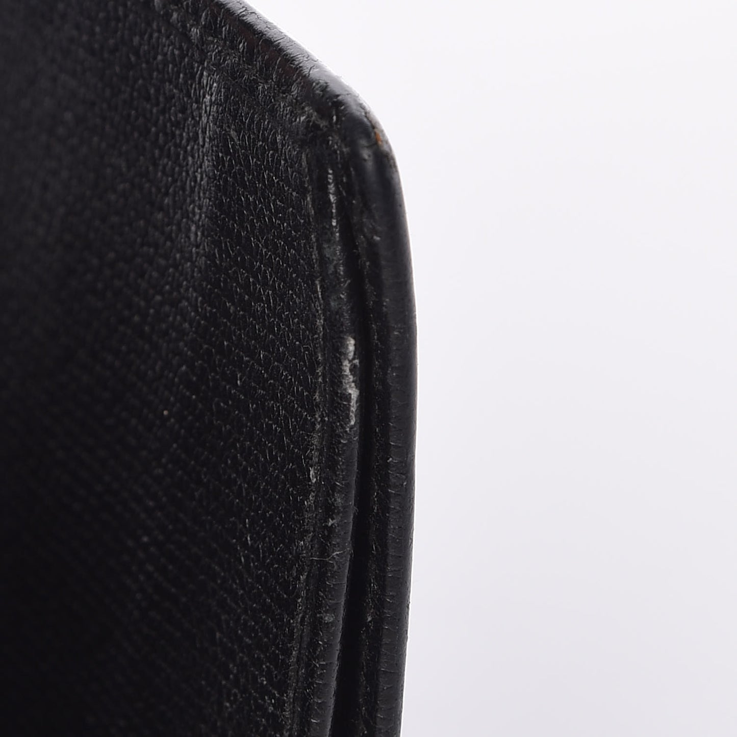 Grained Calfskin CC Button Wallet Black