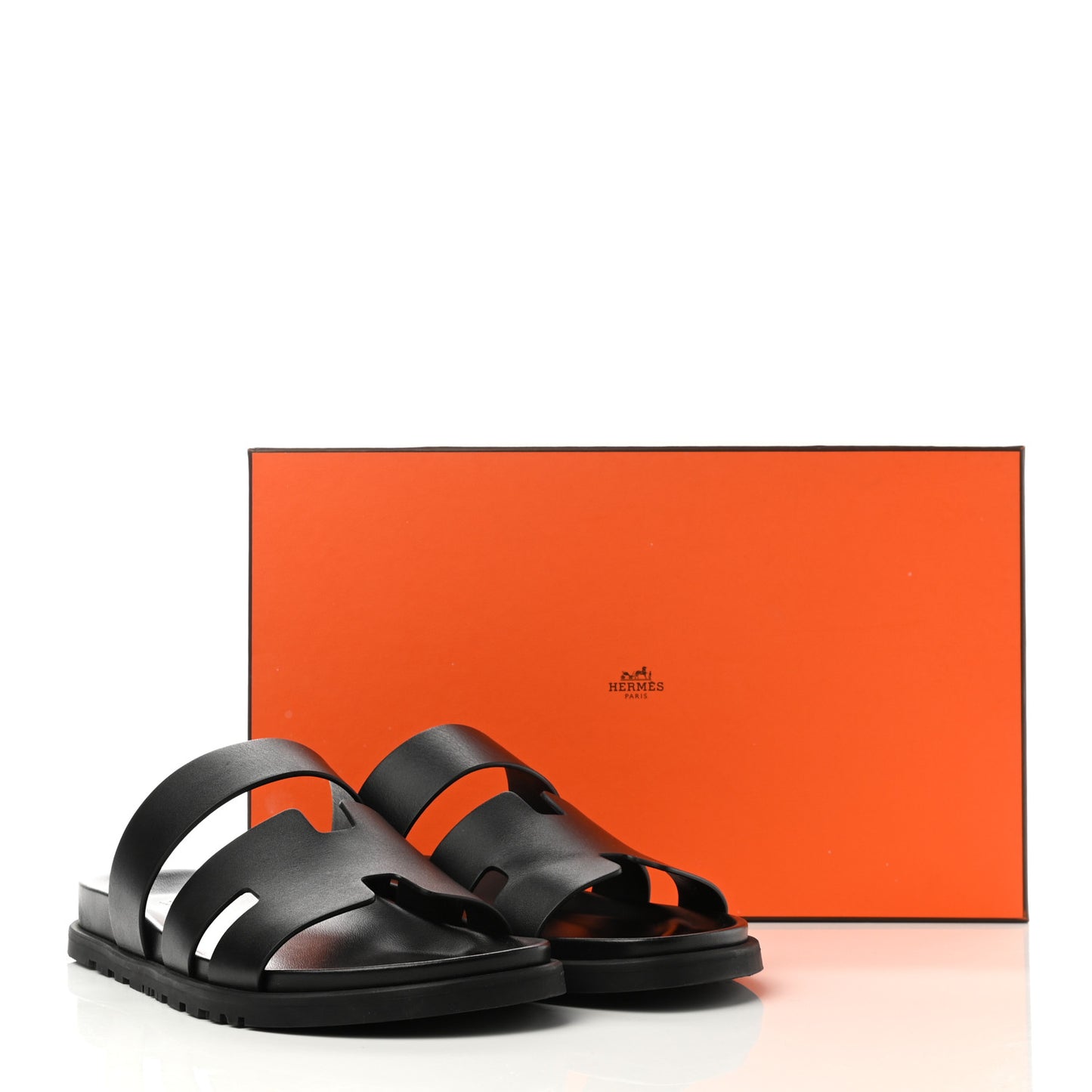 Calfskin Mens Chypre Sandals 43 Black
