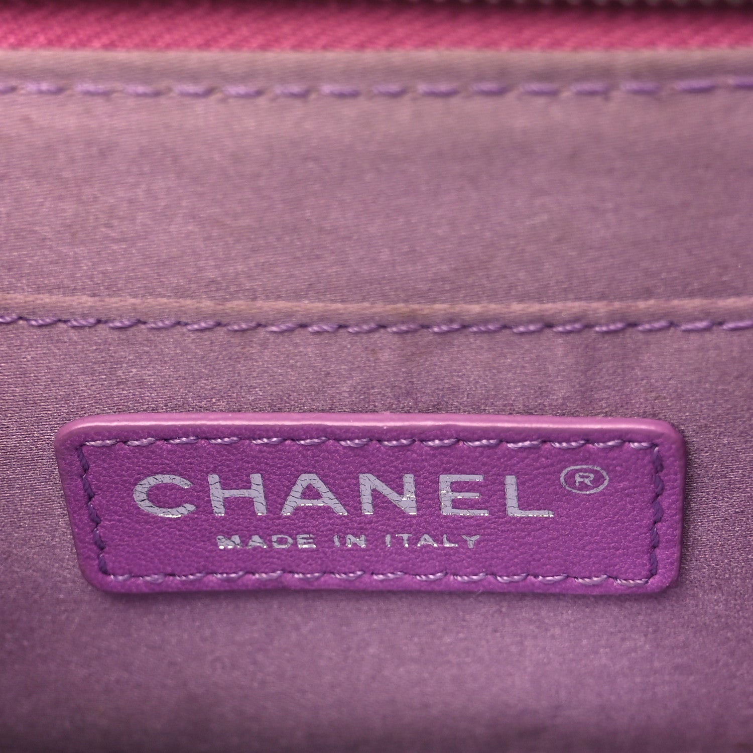 Chanel Patent Quilted Small Pocket Box Camera Case Purple 6 of 13