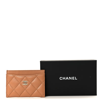 Chanel Caviar Quilted Card Holder Brown 10 of 10