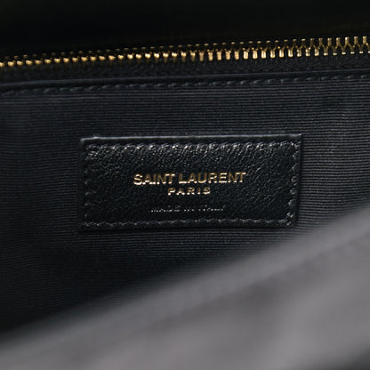Saint Laurent Lambskin Matelasse Monogram Medium Niki Chain Satchel Black 6 of 9