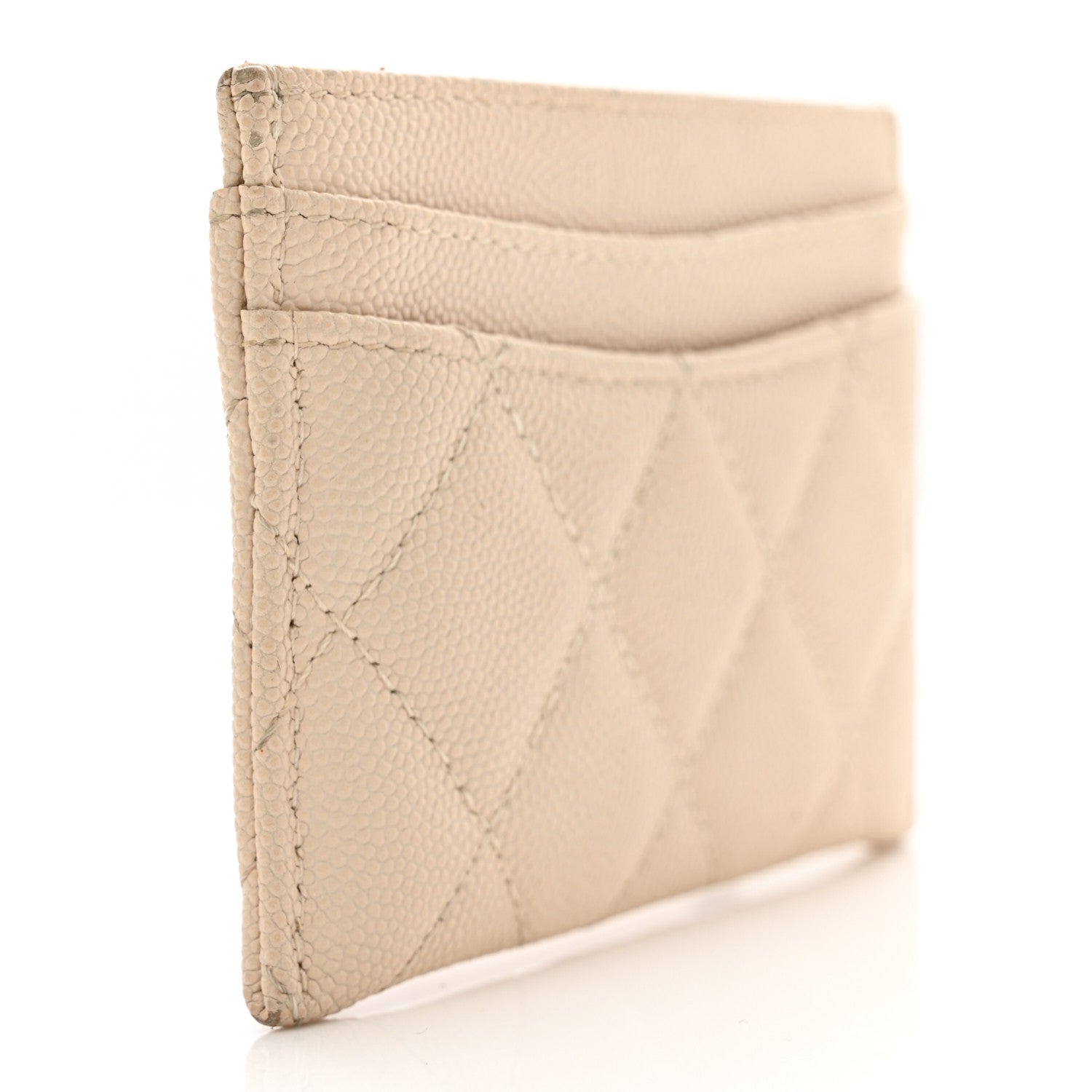 Chanel Caviar Quilted Card Holder Light Beige 4 of 12