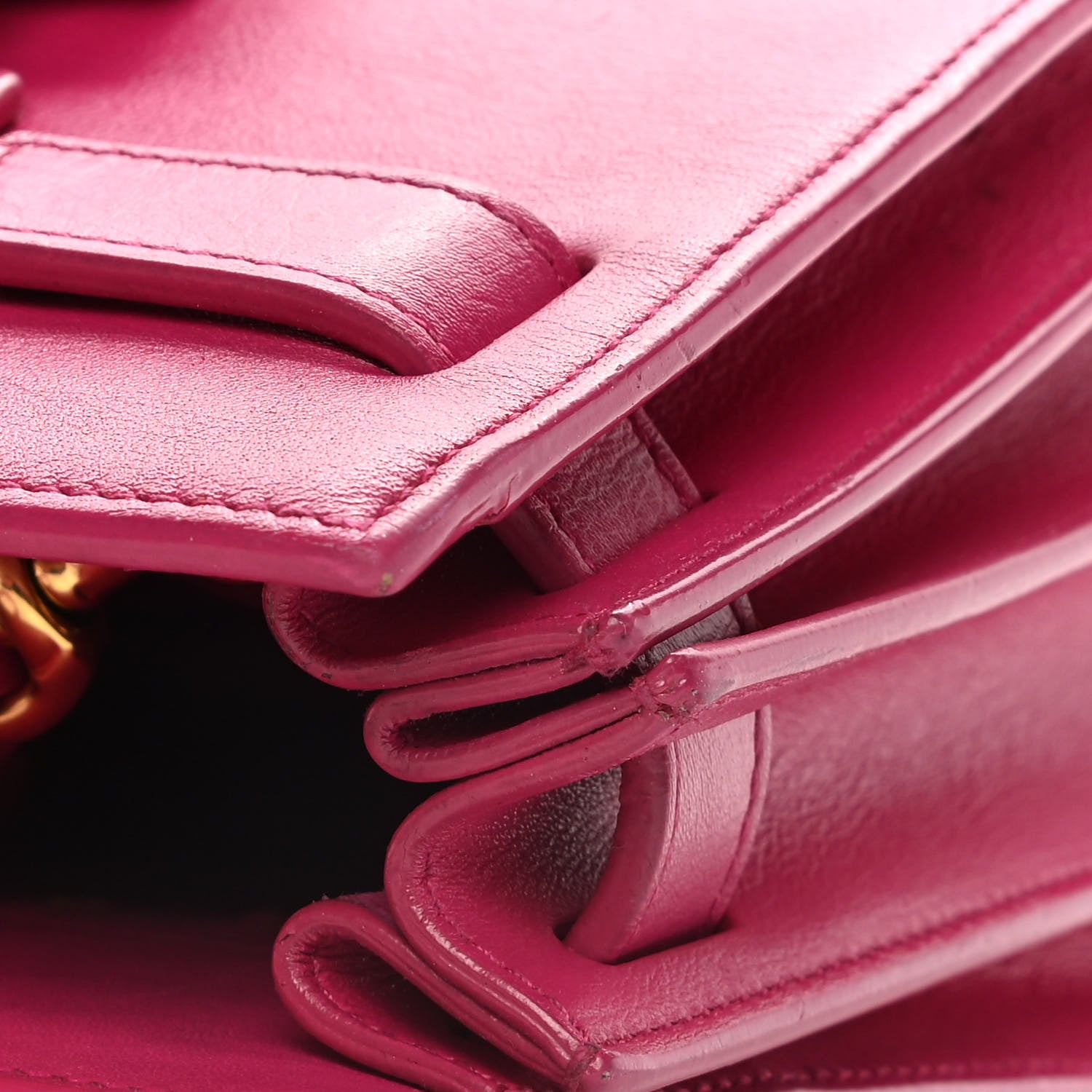 Saint Laurent Calfskin Nano Sac De Jour Bubblegum 13 of 14