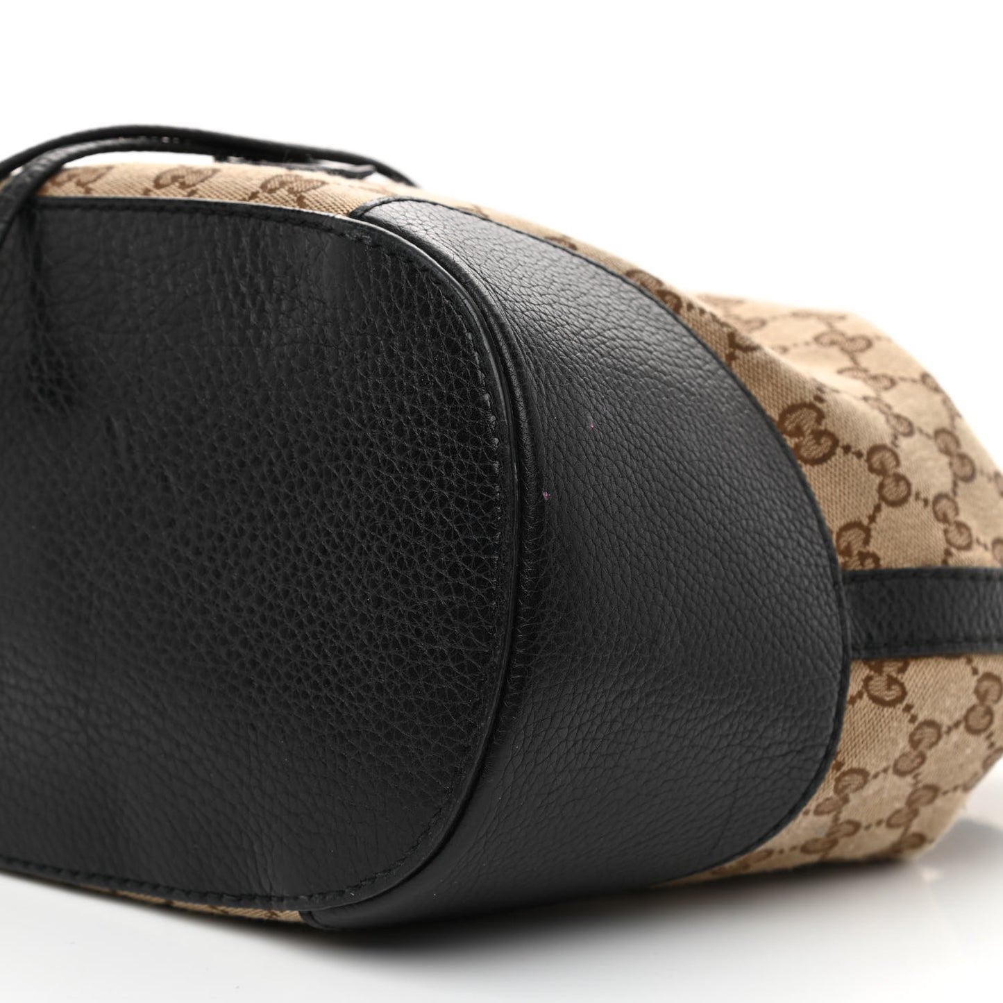 GG Monogram Calfskin Bucket Bag Black