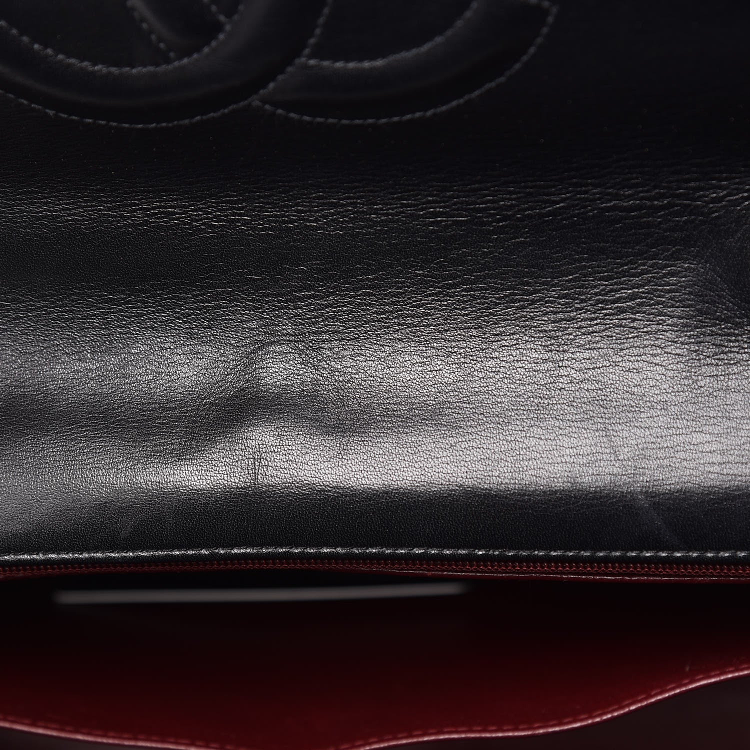 Chanel Lambskin Quilted XL Jumbo Single Flap Black 12 of 17