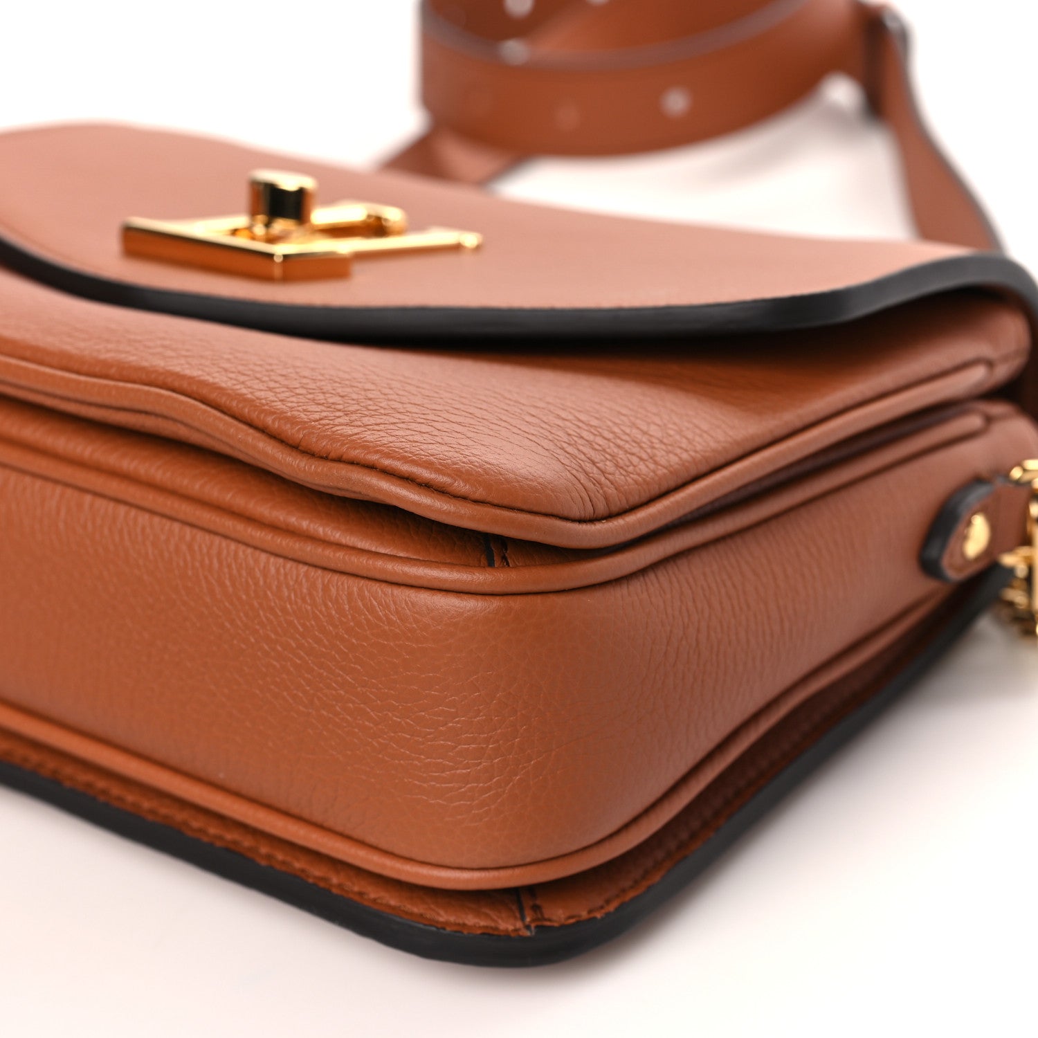 Louis Vuitton Grained Calfskin Lockme Oxford Cognac 1294264