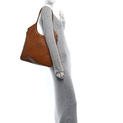 Miu Miu Nappa Ivy Bag Caramel 2 of 9