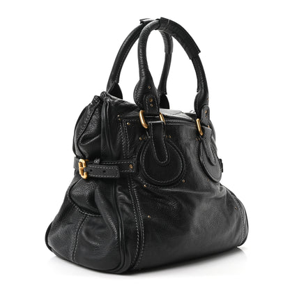 Chloe Grained Calfskin Paddington Tote Black 3 of 10