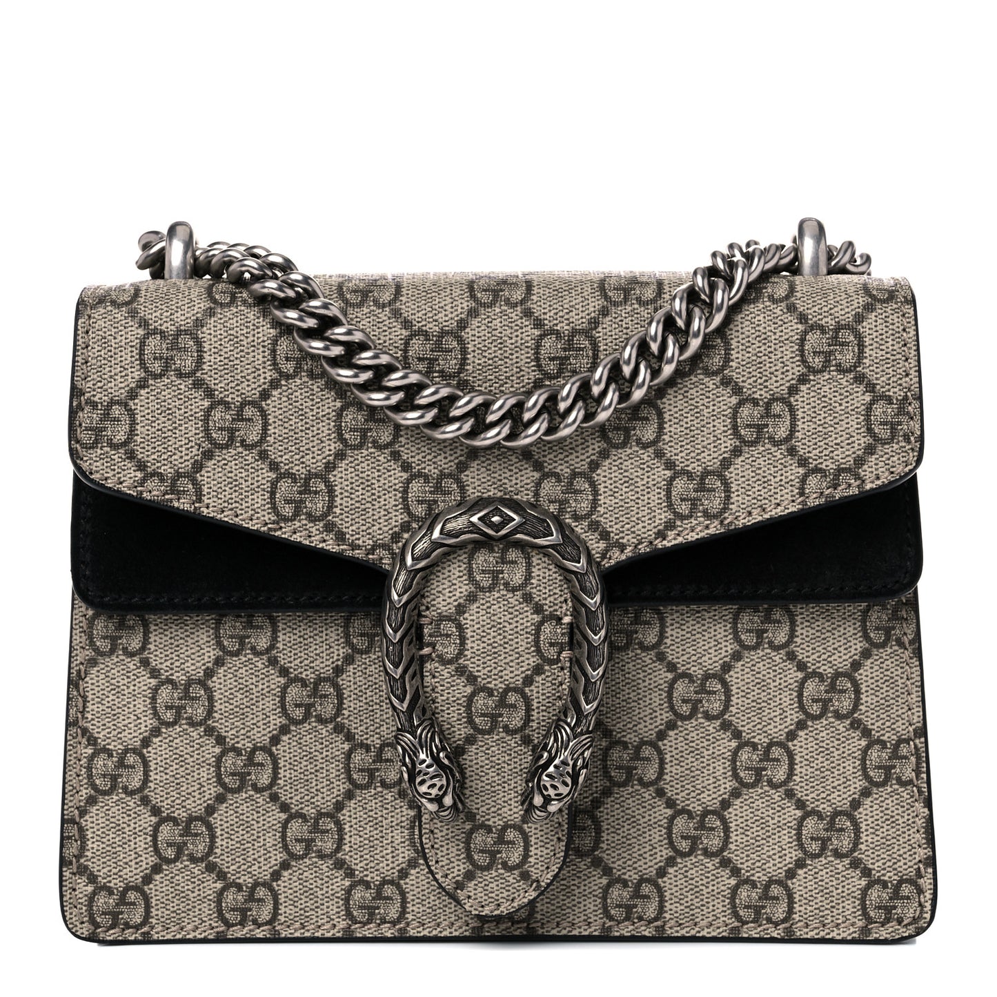 GG Supreme Monogram Mini Dionysus Shoulder Bag Black