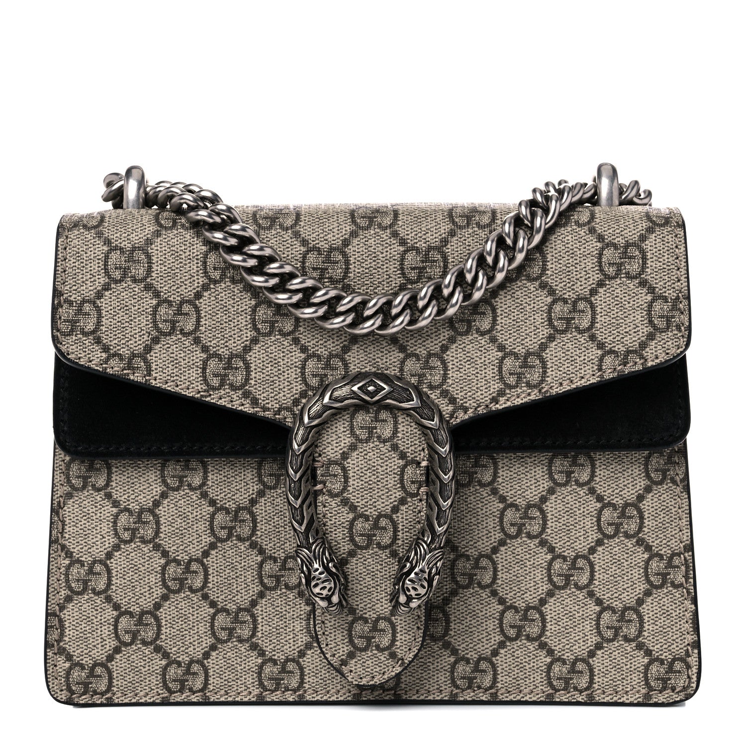 Gucci GG Supreme Monogram Mini Dionysus Shoulder Bag Black 1 of 13