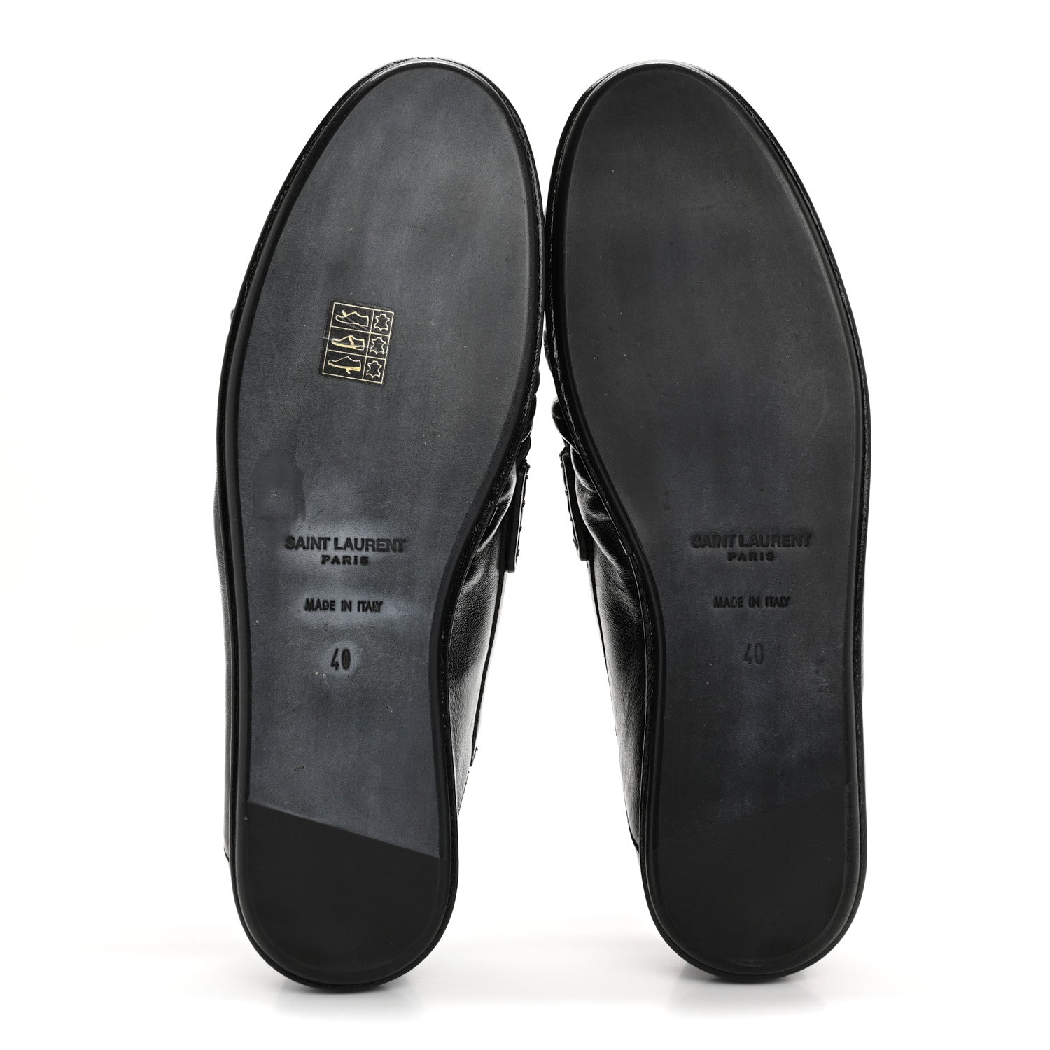 Saint Laurent Calfskin Le Loafer Foldable Mens Penny Slippers 40 Black 6 of 10