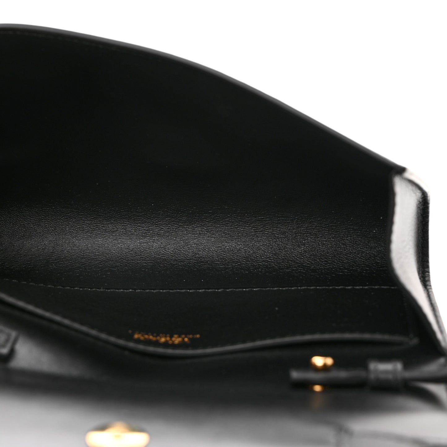 Lambskin Medusa Wallet On Strap Black
