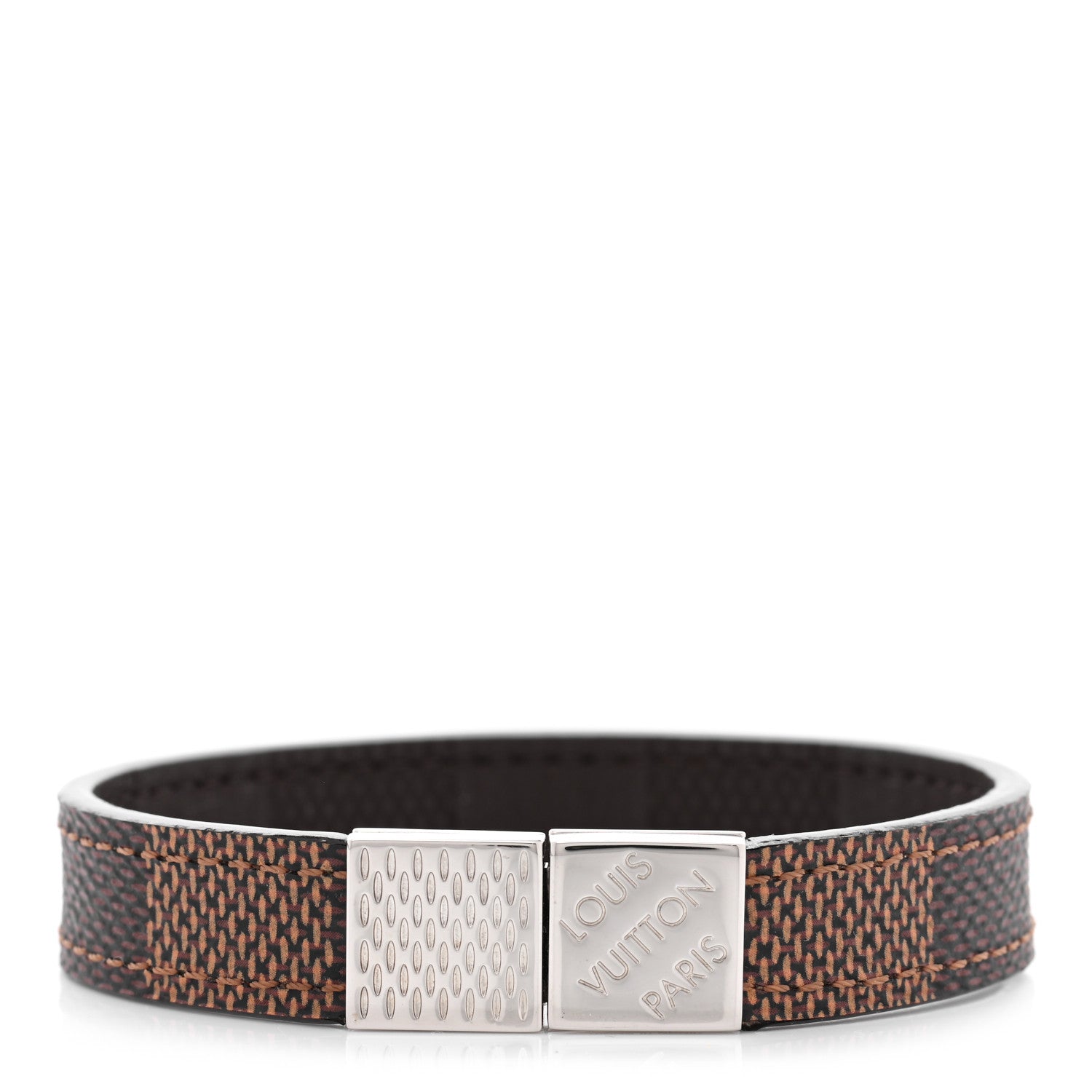 Louis Vuitton Damier Ebene Pull It Bracelet 19 1 of 6