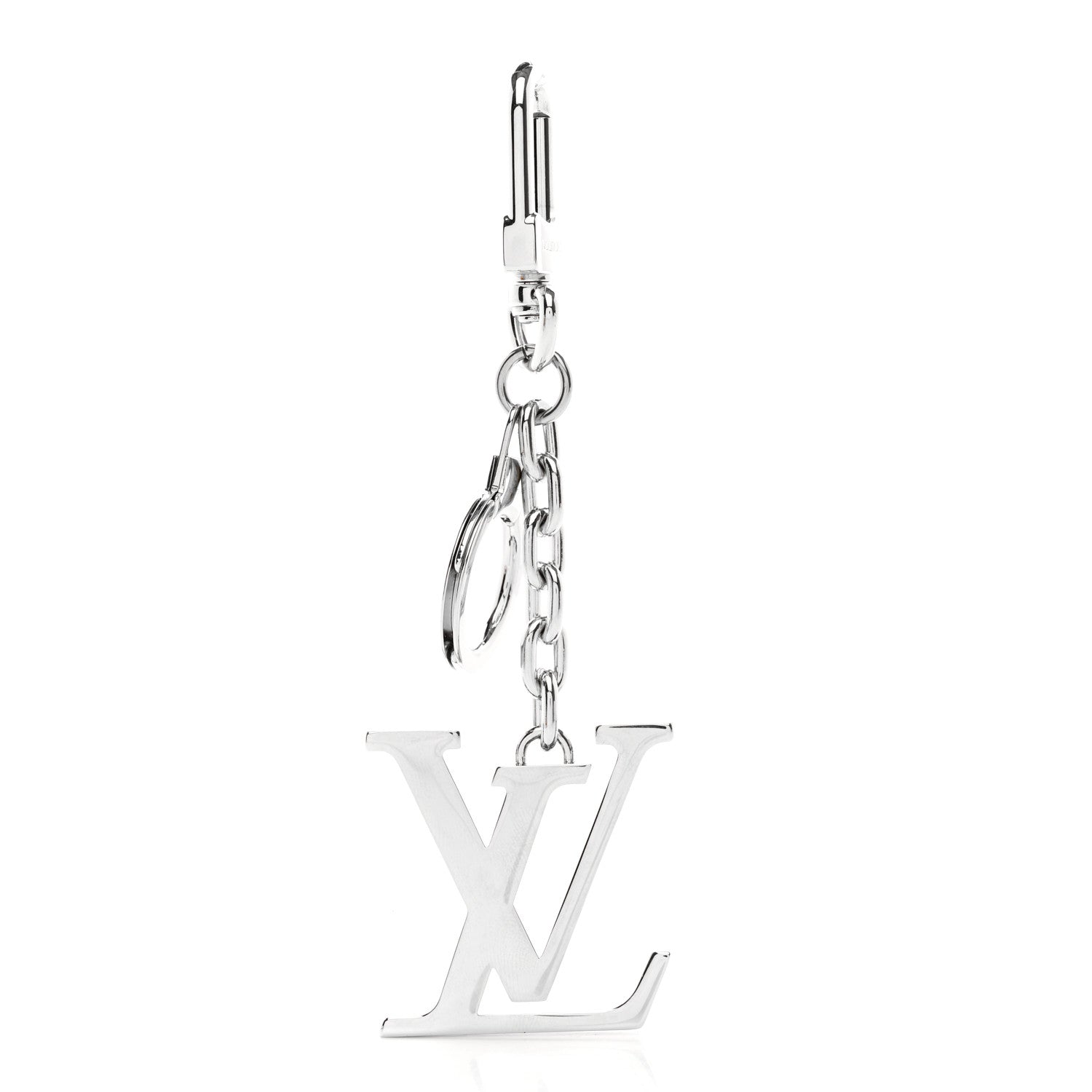 Louis Vuitton LV Facettes Bag Charm Key Holder Silver 1 of 5