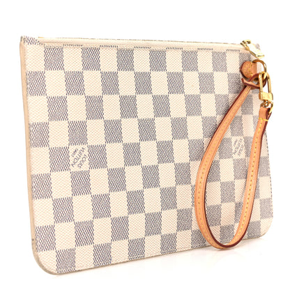 Louis Vuitton Damier Azur Neverfull MM GM Pochette 3 of 7