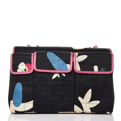 Chanel Canvas Chocolate Bar Quilted Flap Multicolor 5 of 13