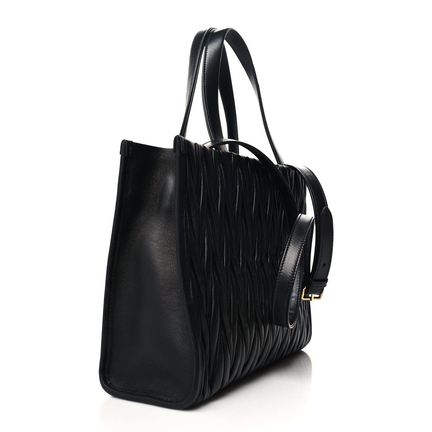 Nappa Matelasse Tote Bag Black