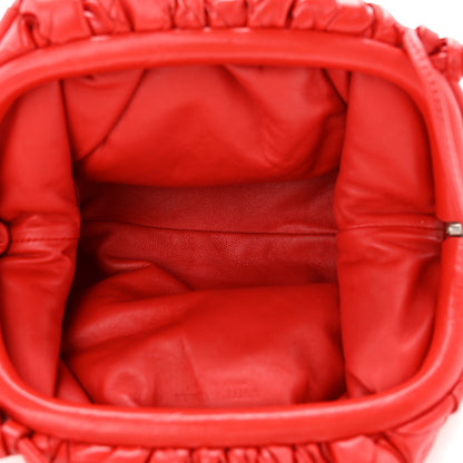 Bottega Veneta Nappa Intrecciato The Mini Pouch Bright Red 5 of 12