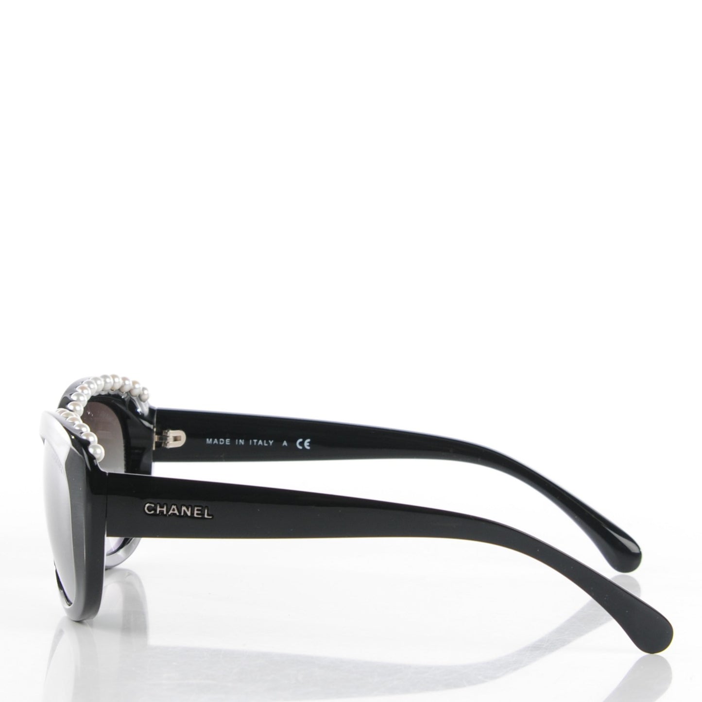 Freshwater Cultured Pearl Cat Eye Sunglasses 6038H Black