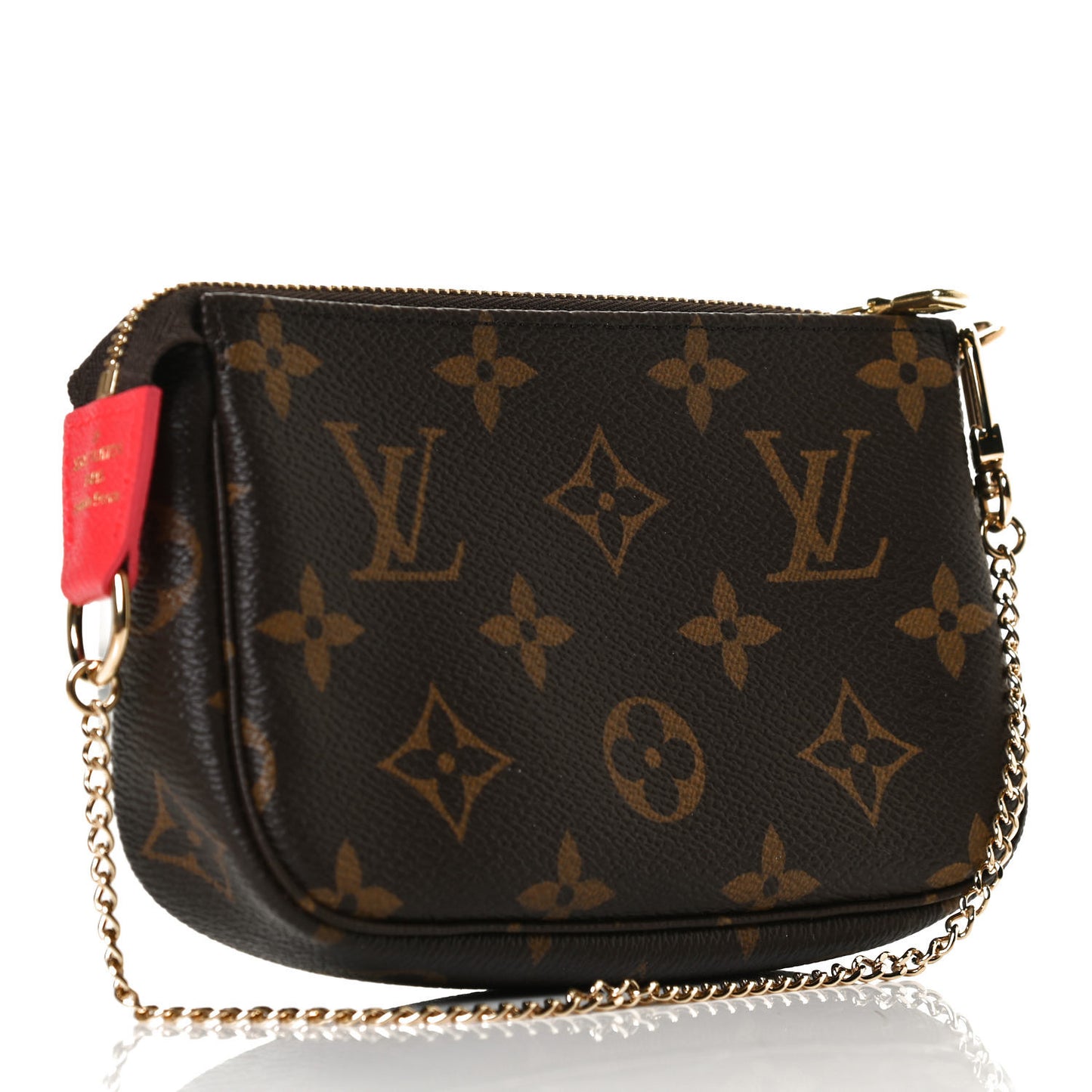 Monogram 2021 Christmas Animation London Mini Pochette Accessories Red