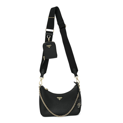 Prada Saffiano Lux Re-Edition 2005 Shoulder Bag Black 1 of 11