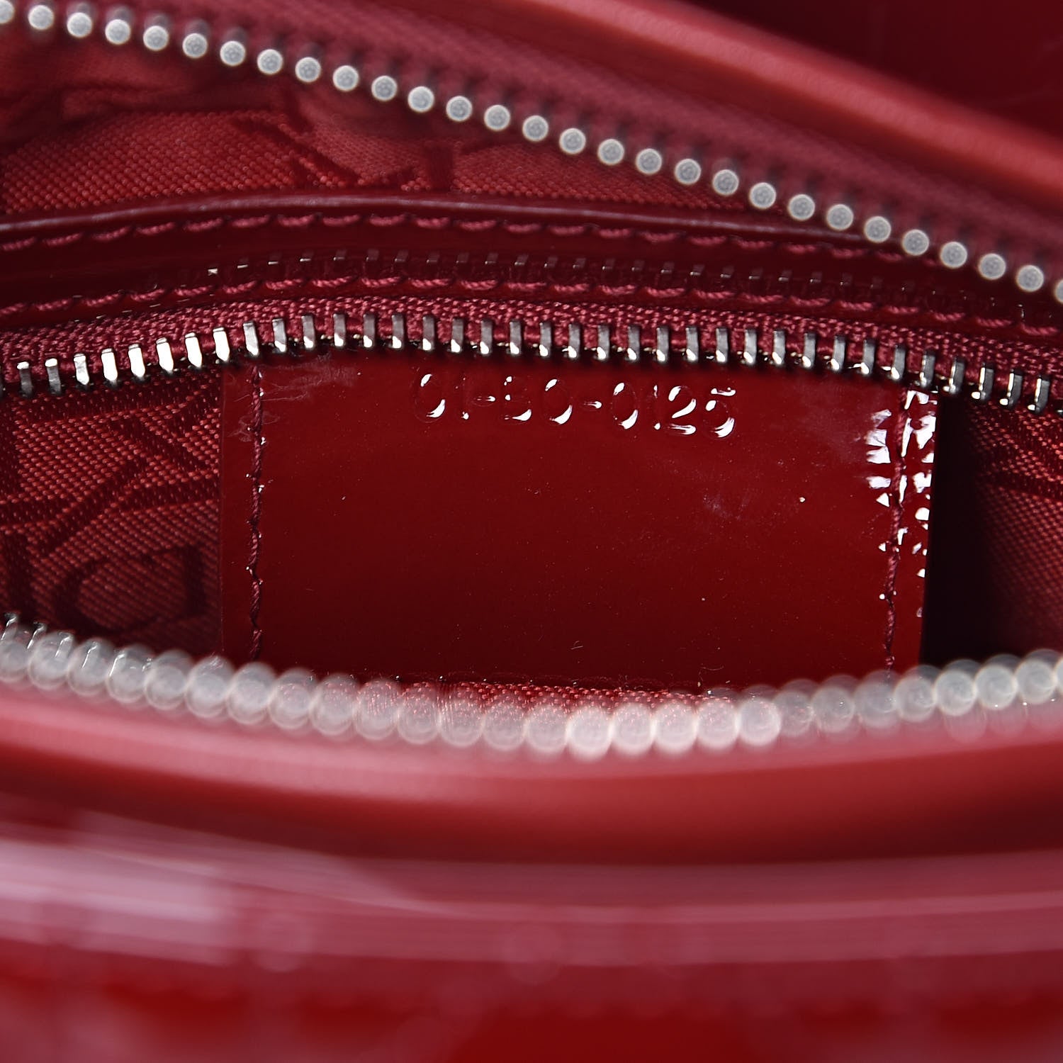 Christian Dior Patent Cannage Medium Lady Dior Red 7 of 10