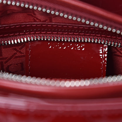 Christian Dior Patent Cannage Medium Lady Dior Red 7 of 10