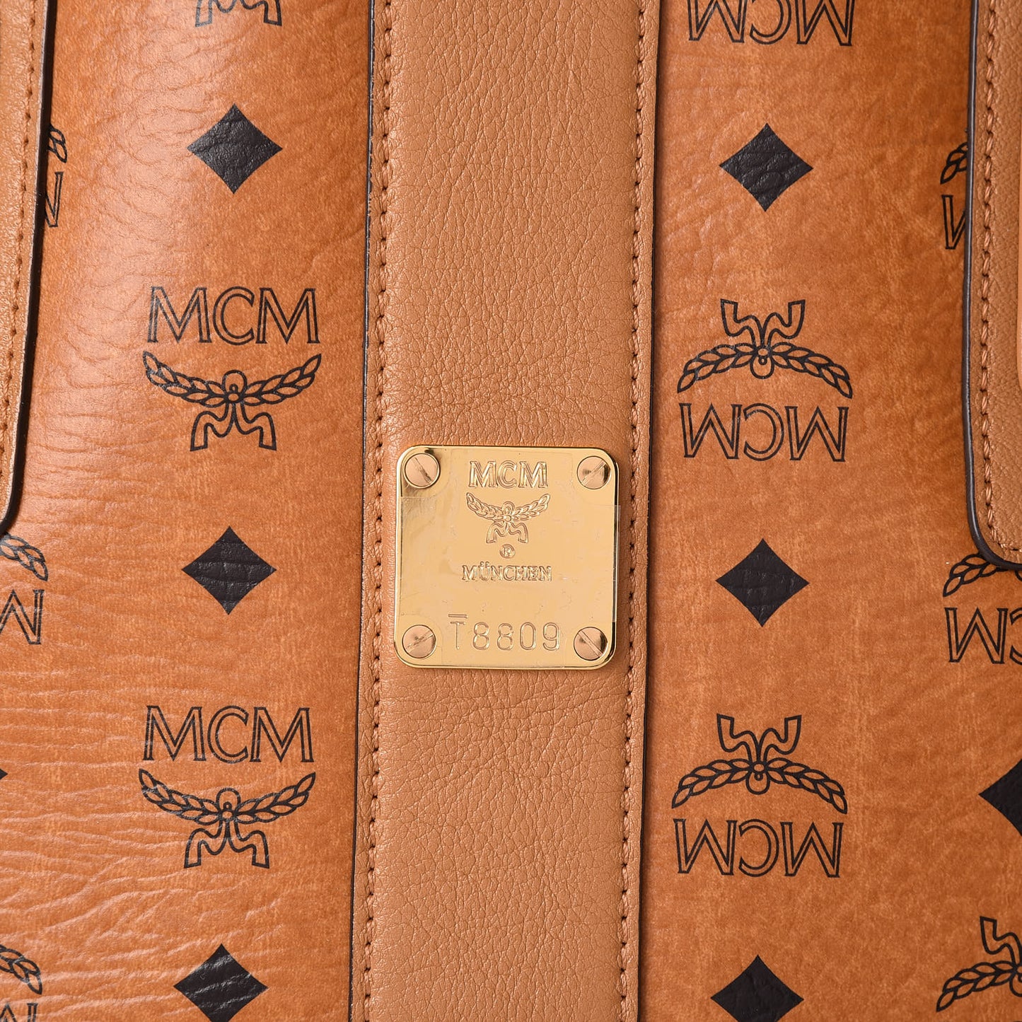 Visetos Large Liz Reversible Shopper Tote Cognac