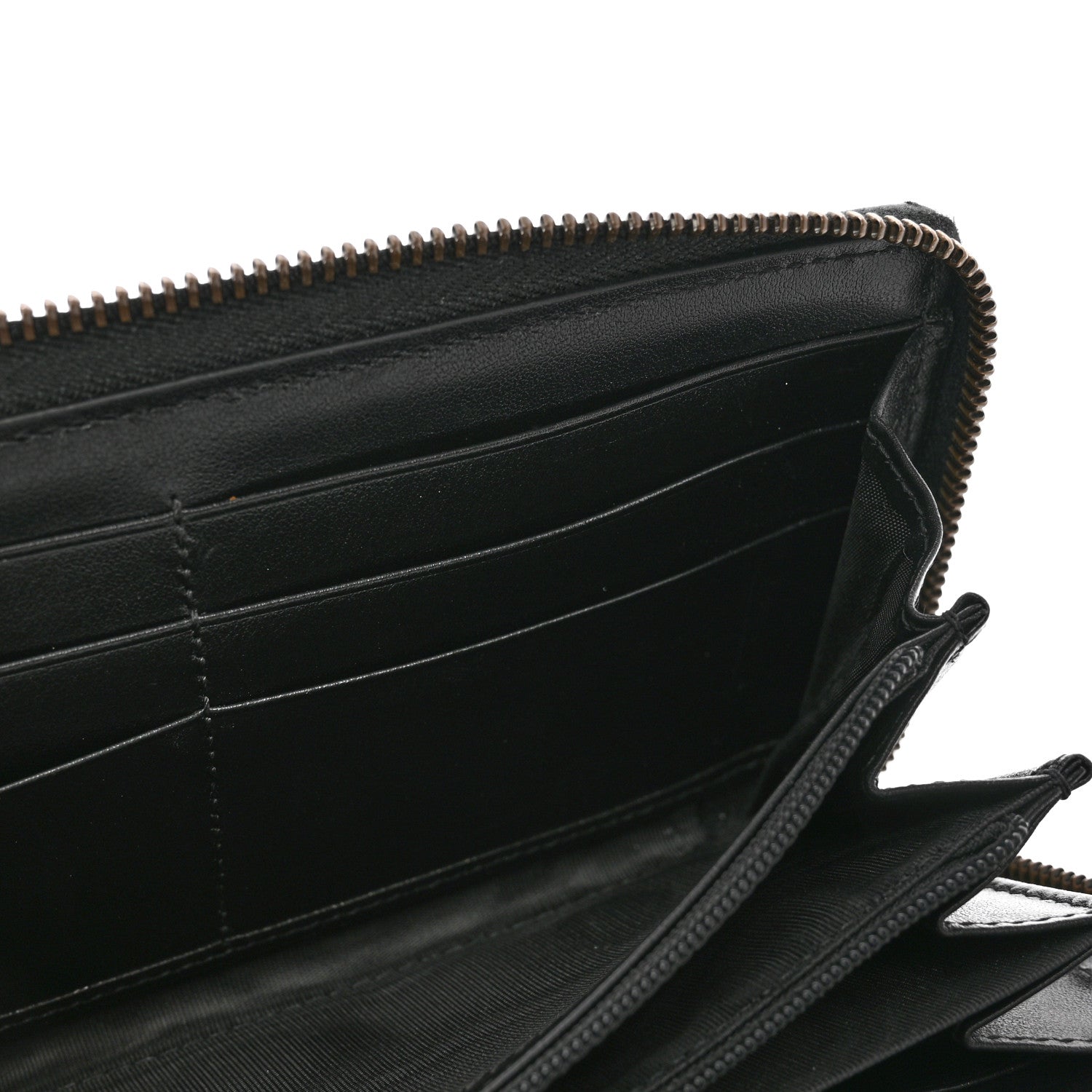 Gucci Calfskin Matelasse GG Marmont Zip Around Wallet Black 12 of 12