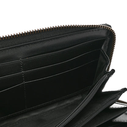 Gucci Calfskin Matelasse GG Marmont Zip Around Wallet Black 12 of 12