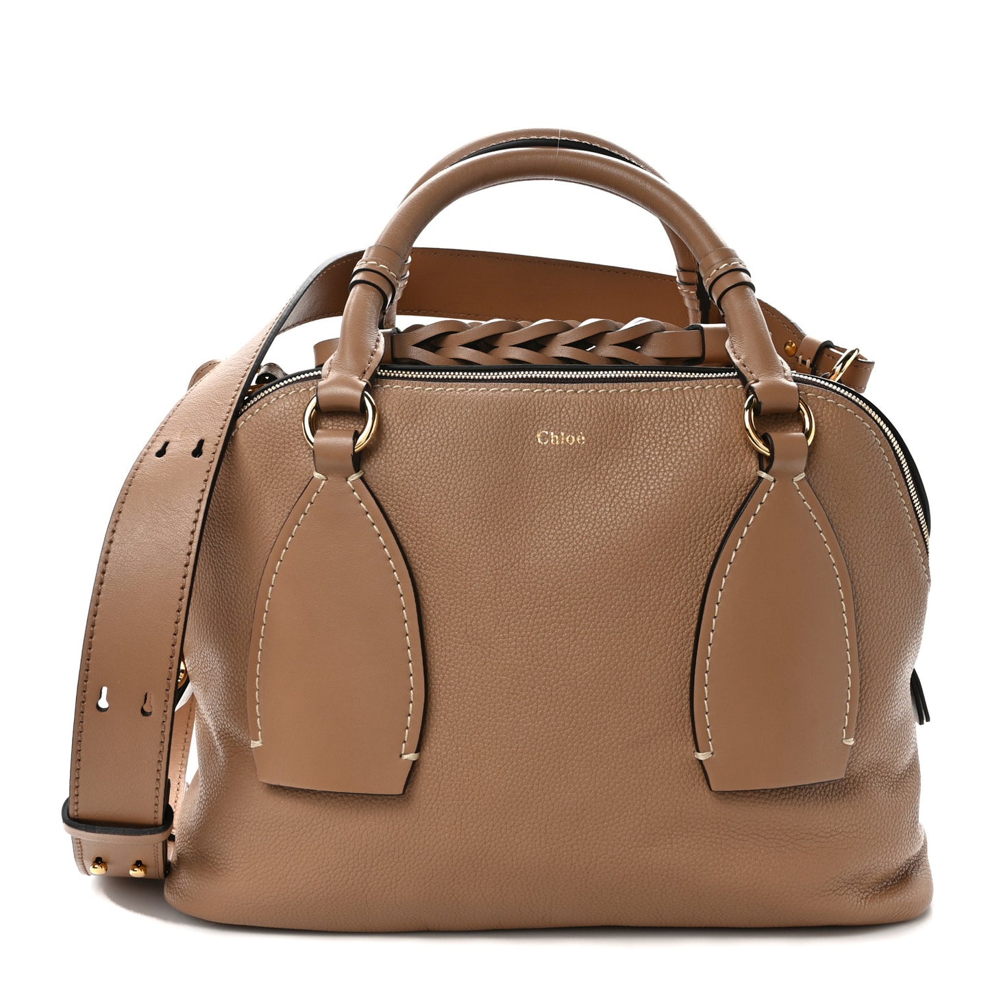 Calfskin Medium Daria Cement Brown