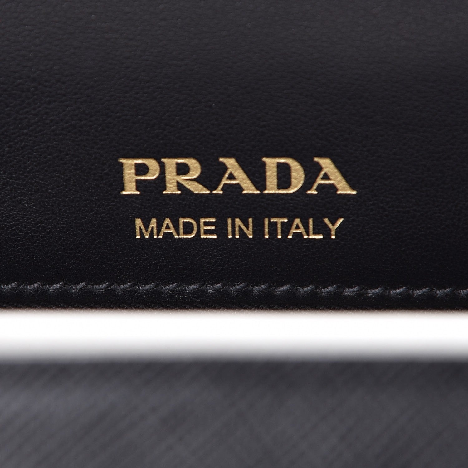 Prada Saffiano City Calfskin Medium Bibliothèque Top Handle Black White 6 of 9