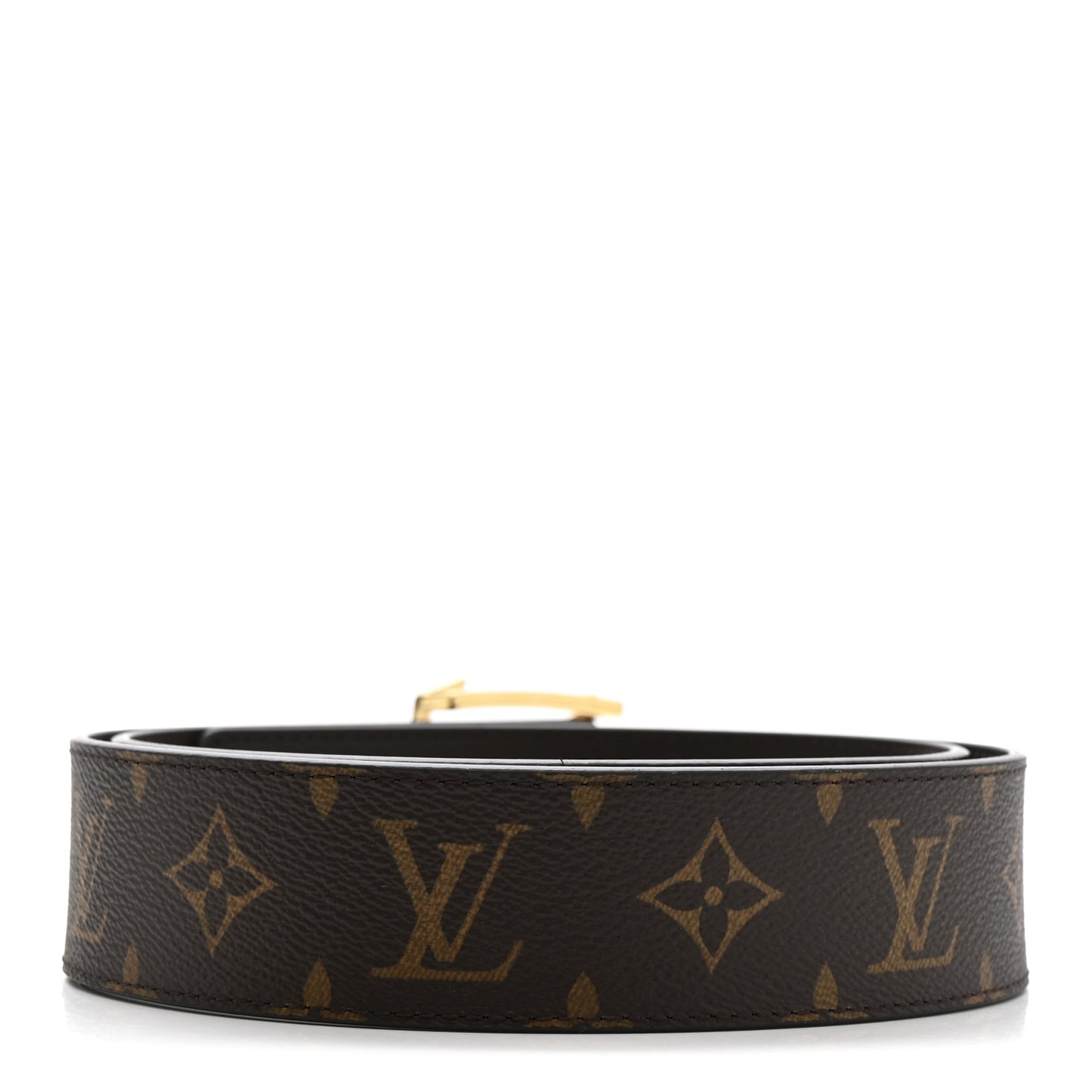 Monogram Calfskin 40mm LV Initiales Reversible Belt 90 36 Black