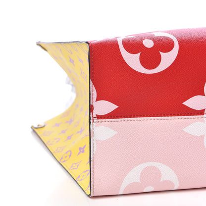 Louis Vuitton Monogram Giant Onthego GM Rouge Rose 8 of 9