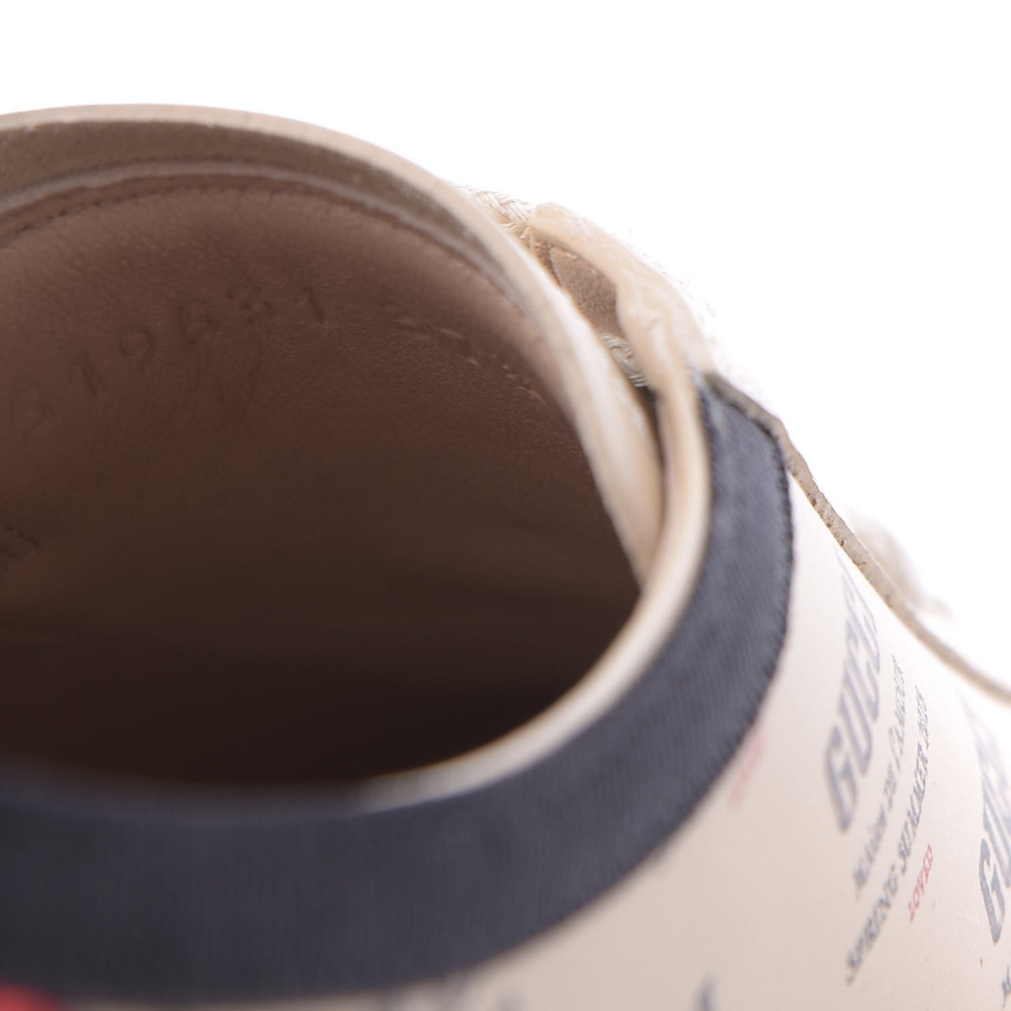 Calfskin Stamp Print Womens Falacer Sneakers 37.5 Soy