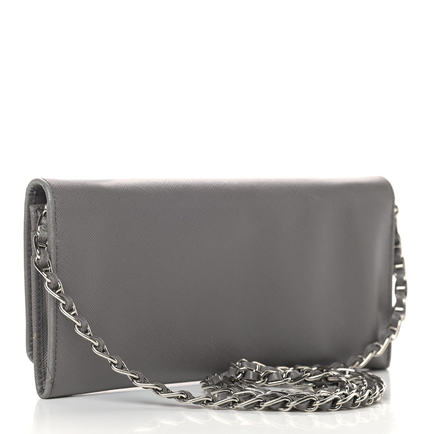 Saffiano Metal Oro Chain Wallet Marmo