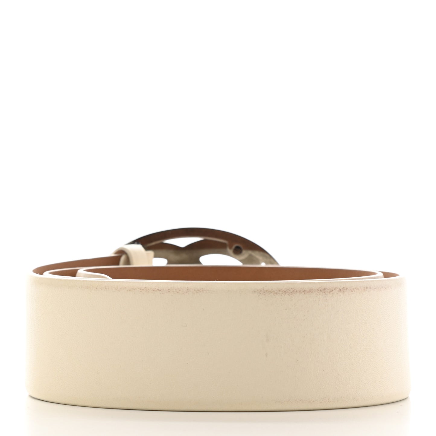 Calfskin CC Belt 90 36 White