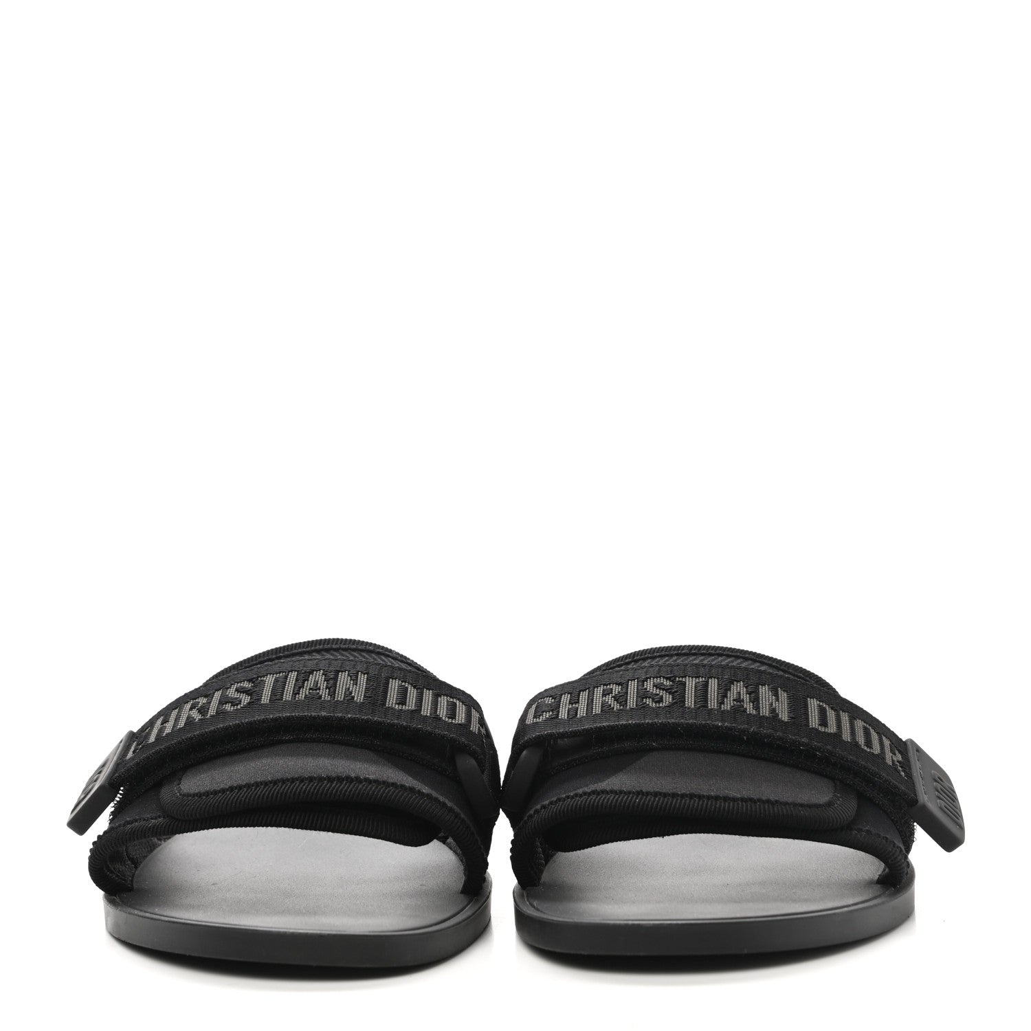 Christian Dior Technical Stretch Fabric Camouflage Dio(r)evolution Slide Sandals 36 Black Military 2 of 8