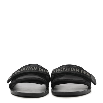 Christian Dior Technical Stretch Fabric Camouflage Dio(r)evolution Slide Sandals 36 Black Military 2 of 8