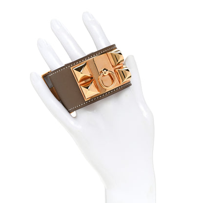 Hermes Swift Collier de Chien CDC Bracelet Etoupe 2 of 6