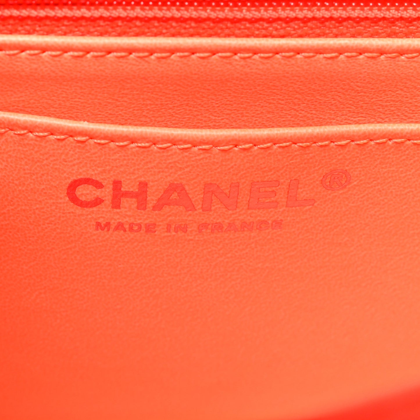 Goatskin Quilted 2.55 Reissue Mini Flap Orange