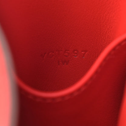 Hermes Taurillon Clemence Mini Lindy 20 Rouge Tomate 7 of 13