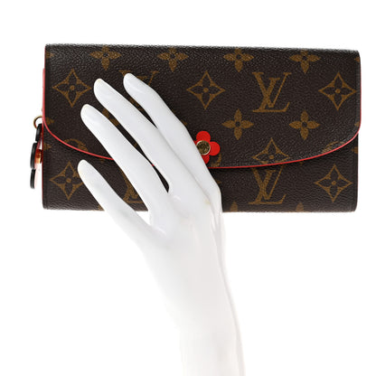 Louis Vuitton Monogram Bloom Flower Emilie Wallet Rouge 2 of 9