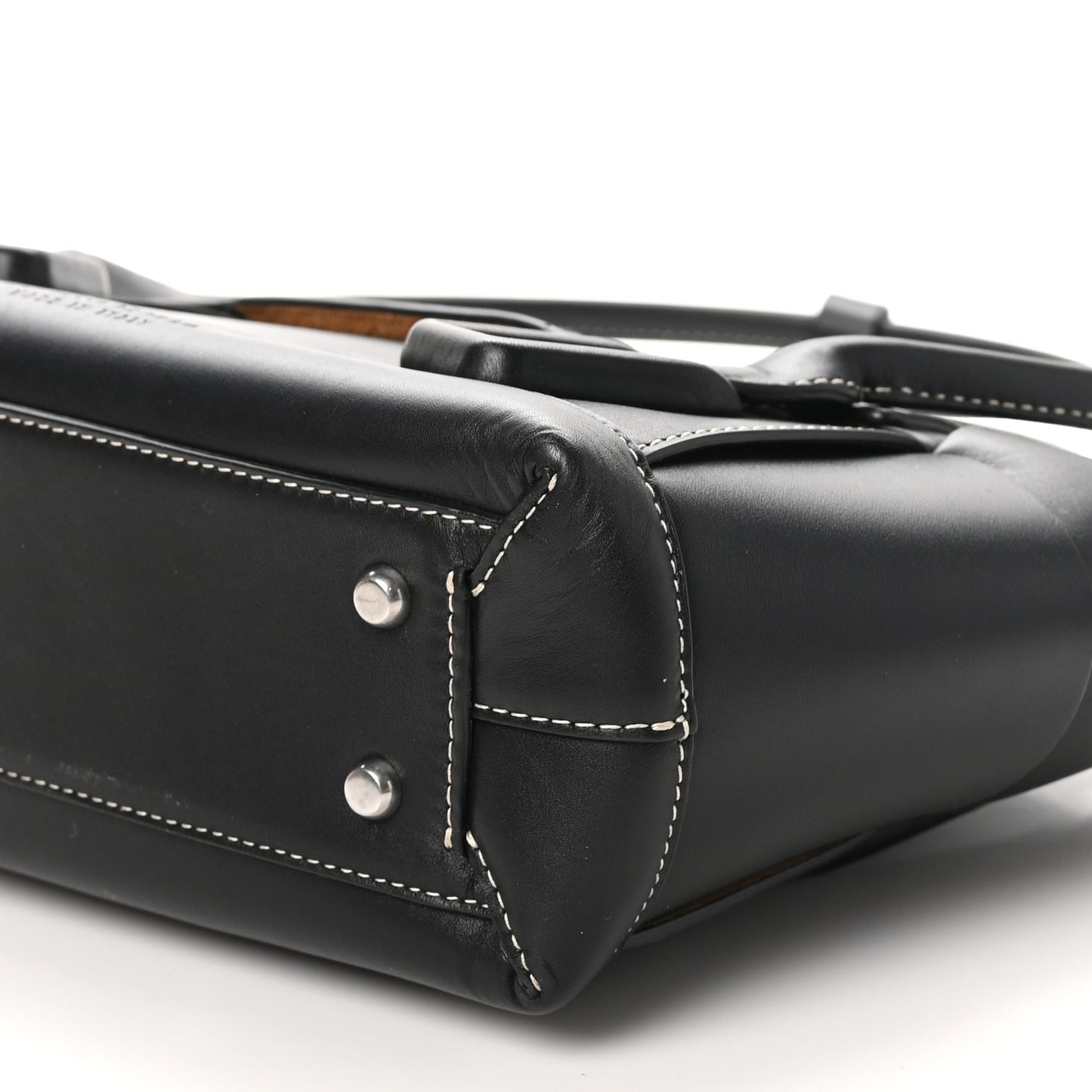 French Calfskin Maxi Intrecciato Arco 33 Black