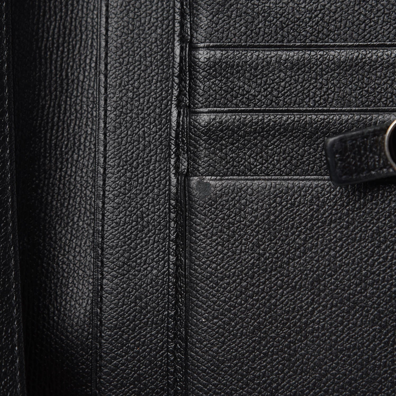 Chanel Grained Calfskin CC Button Wallet Black 9 of 12