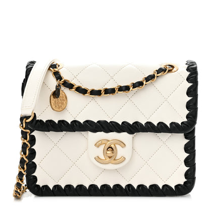 Chanel Braided Calfskin Mini My Own Frame Flap White 1 of 10