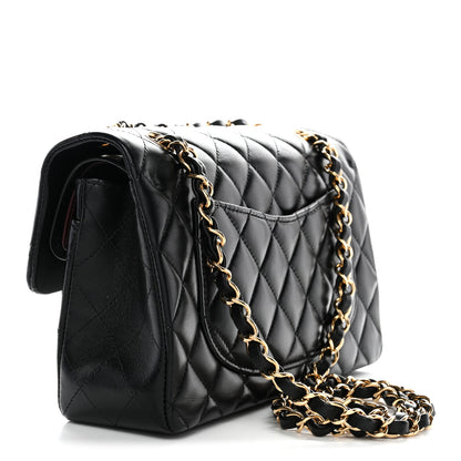 Chanel Lambskin Quilted Small Double Flap Black 2 of 12