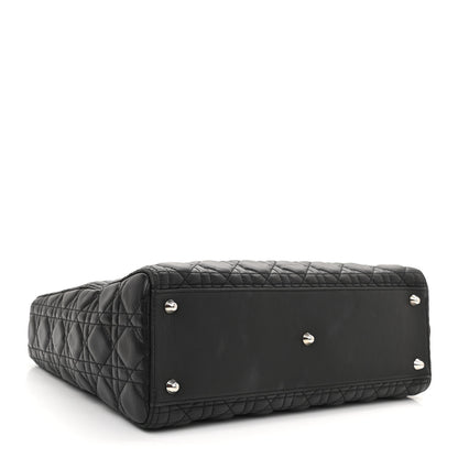 Christian Dior Lambskin Cannage Large Lady Dior Black 4 of 9